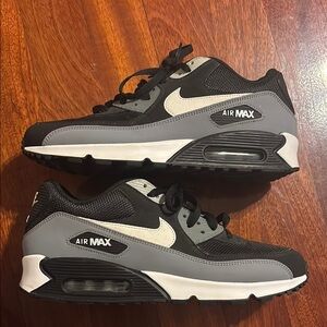 Nike Black and Gray Air Max Sneakers